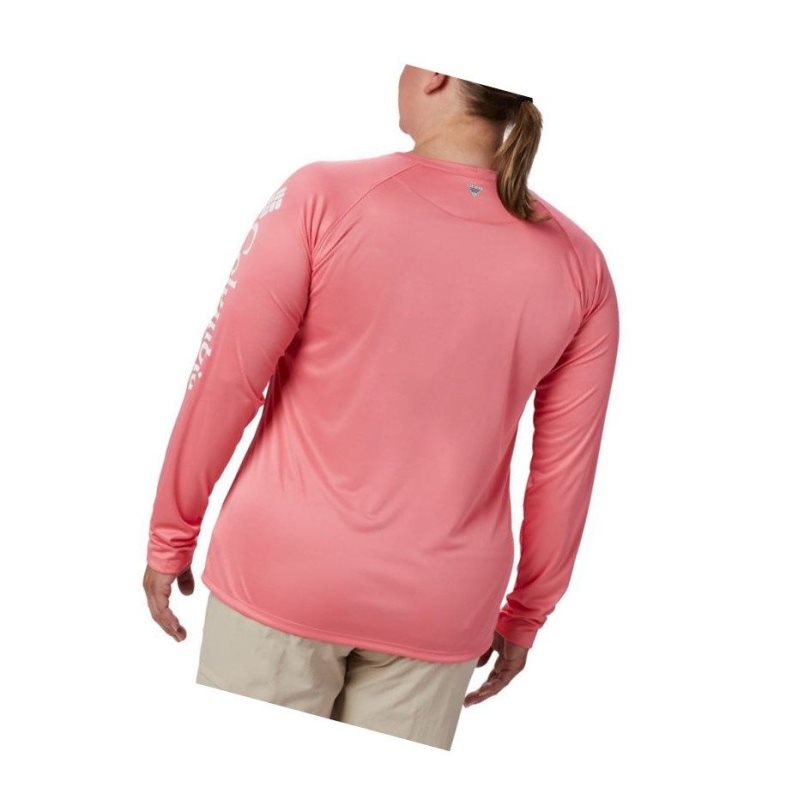 Dámské Mikina Columbia PFG Tidal II Long Sleeve Plus Size Bílé | EFCW-07981