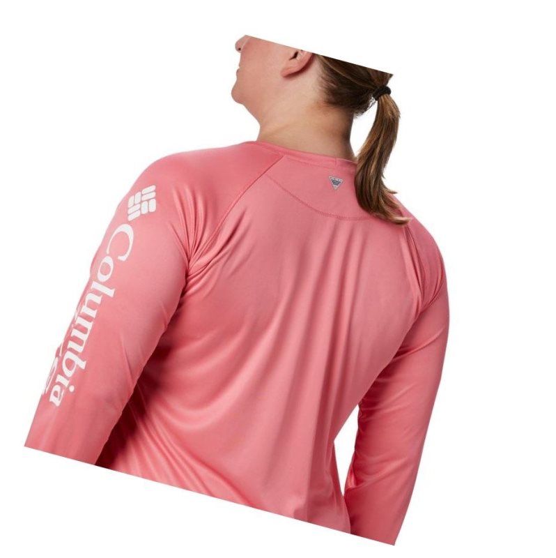 Dámské Mikina Columbia PFG Tidal II Long Sleeve Plus Size Bílé | EFCW-07981