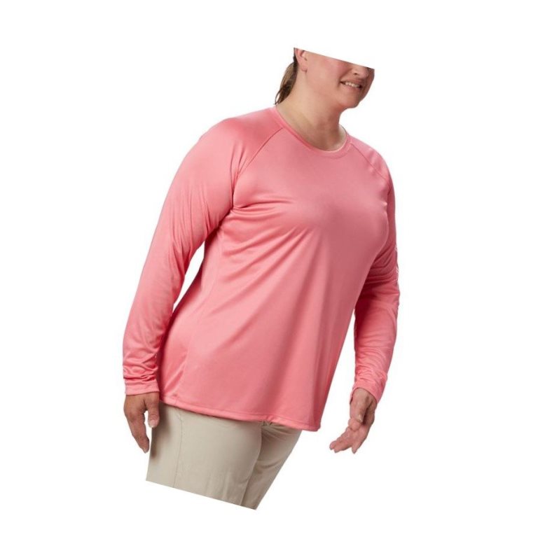 Dámské Mikina Columbia PFG Tidal II Long Sleeve Plus Size Bílé | EFCW-07981