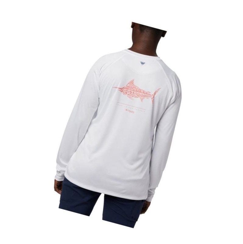 Dámské Mikina Columbia PFG Tidal Long Sleeve Bílé | UDOE-98310