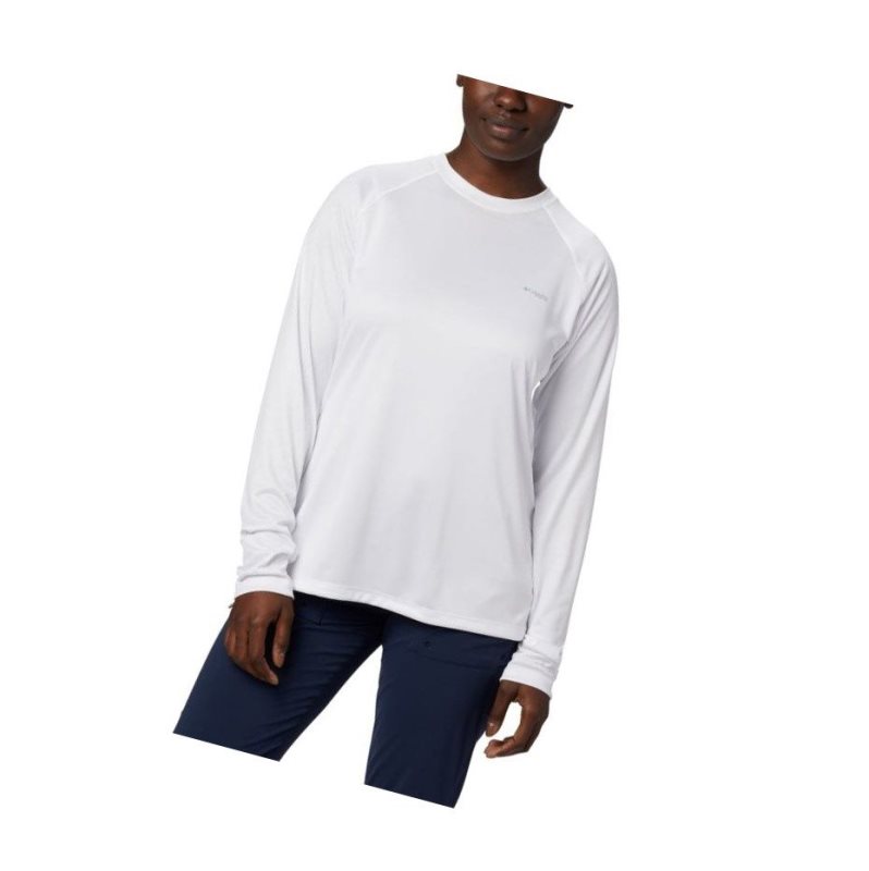 Dámské Mikina Columbia PFG Tidal Long Sleeve Bílé | UDOE-98310