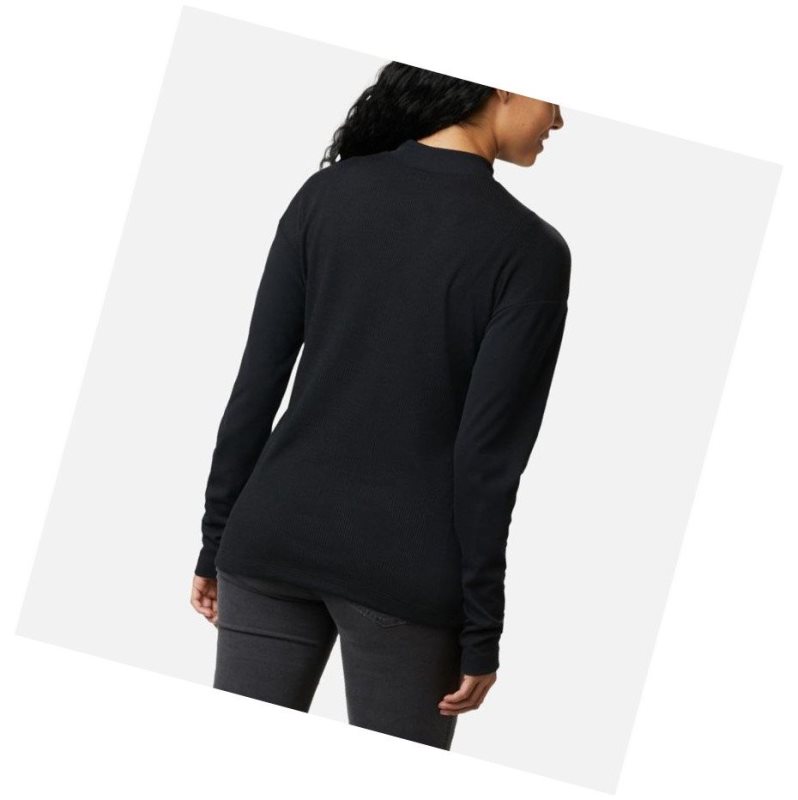 Dámské Mikina Columbia Pine Street Long Sleeve Knit Černé | DONP-93804