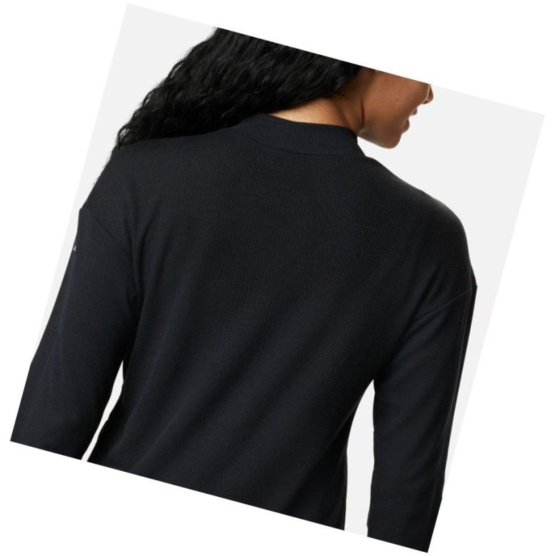 Dámské Mikina Columbia Pine Street Long Sleeve Knit Černé | DONP-93804