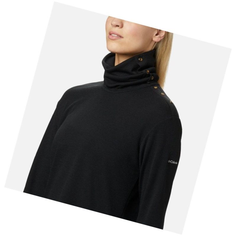 Dámské Mikina Columbia Pine Street Split Cowl Neck Černé | JHPS-95731