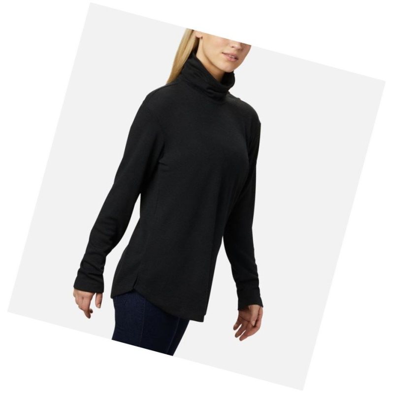 Dámské Mikina Columbia Pine Street Split Cowl Neck Černé | JHPS-95731