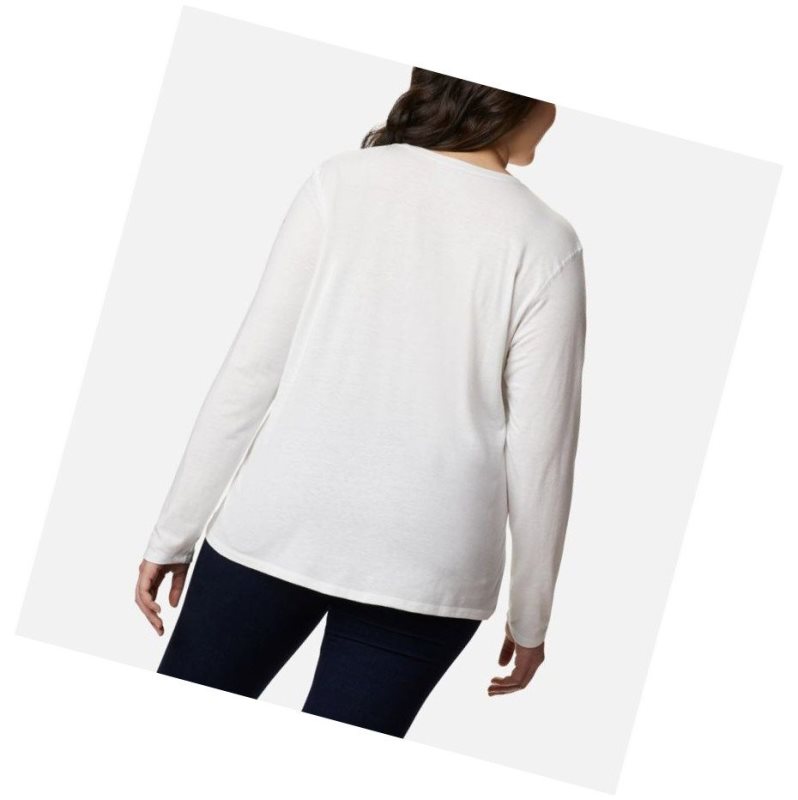 Dámské Mikina Columbia Solar Shield Long Sleeve Plus Size Bílé | IZTX-65079