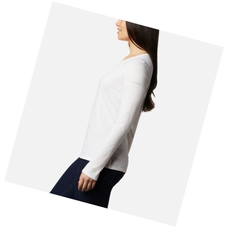 Dámské Mikina Columbia Solar Shield Long Sleeve Bílé | AMNC-74825