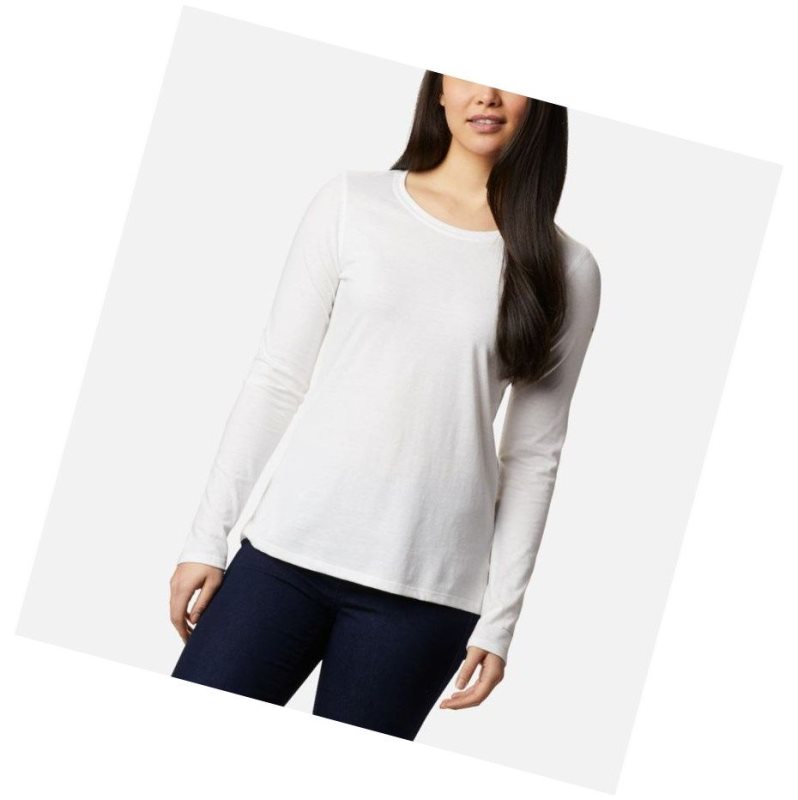 Dámské Mikina Columbia Solar Shield Long Sleeve Bílé | AMNC-74825