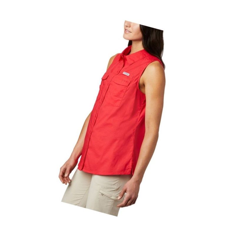 Dámské PFG Fishing Columbia PFG Bonehead Stretch Sleeveless Červené | TQGN-98453