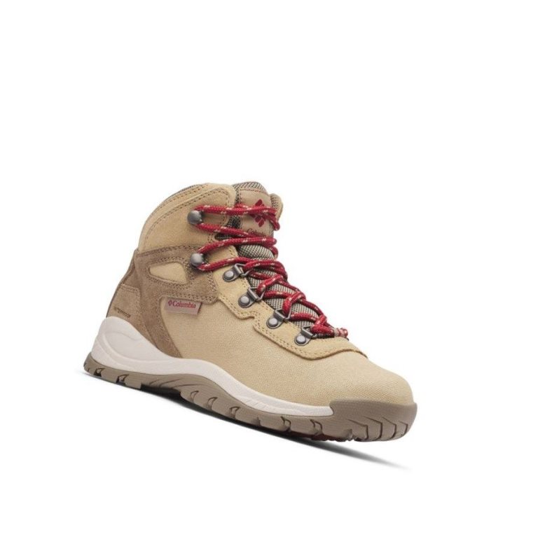 Dámské Pohorky Columbia Newton Ridge Canvas Waterproof Červené | WQHD-30286