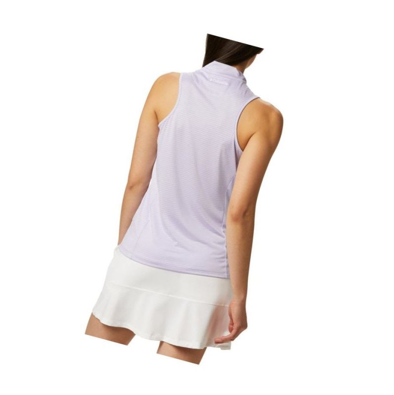 Dámské Polo Triko Columbia Omni-Wick Hole High Sleeveless Fialové | SMIX-08692