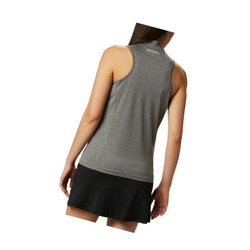 Dámské Polo Triko Columbia Omni-Wick Hole High Sleeveless Černé | LIEO-75130