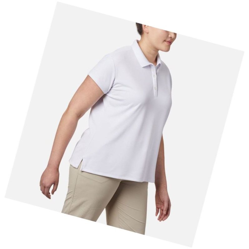 Dámské Polo Triko Columbia PFG Innisfree Short Sleeve Plus Size Bílé | VODC-40759