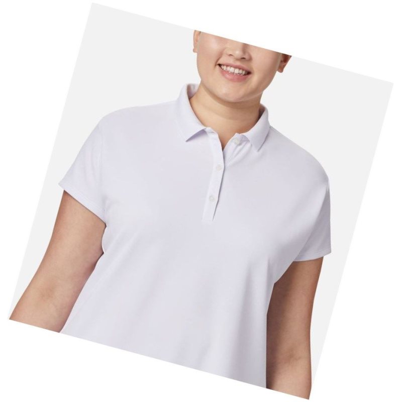 Dámské Polo Triko Columbia PFG Innisfree Short Sleeve Plus Size Bílé | VODC-40759