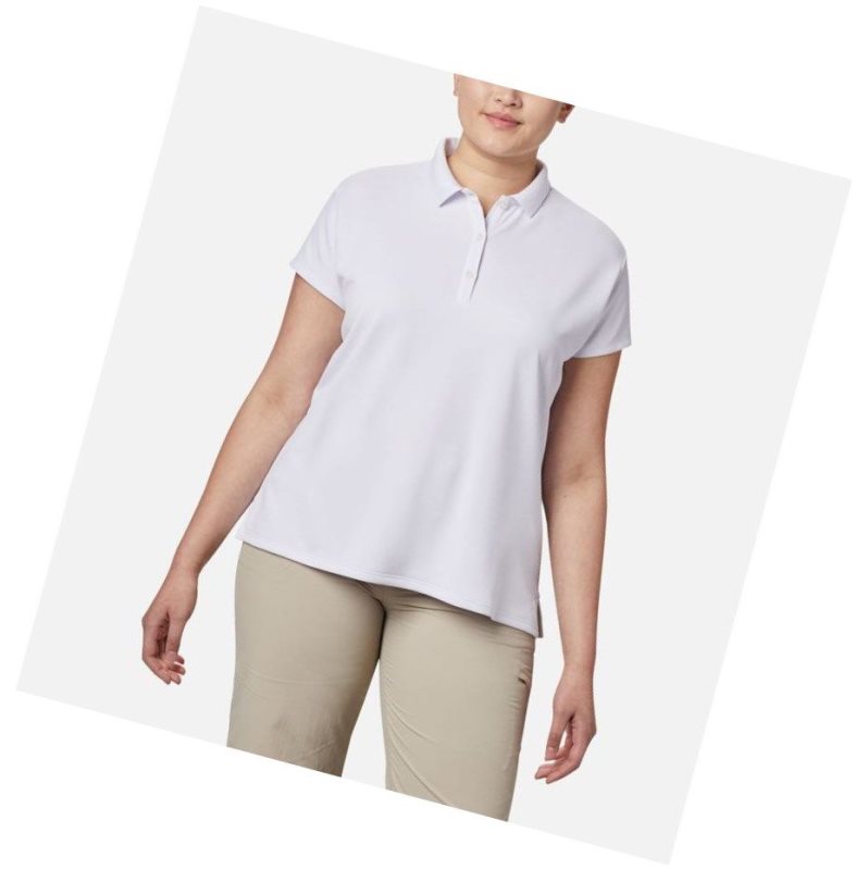 Dámské Polo Triko Columbia PFG Innisfree Short Sleeve Plus Size Bílé | VODC-40759