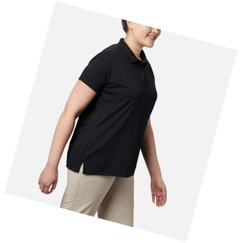 Dámské Polo Triko Columbia PFG Innisfree Short Sleeve Plus Size Černé | TBEN-12956