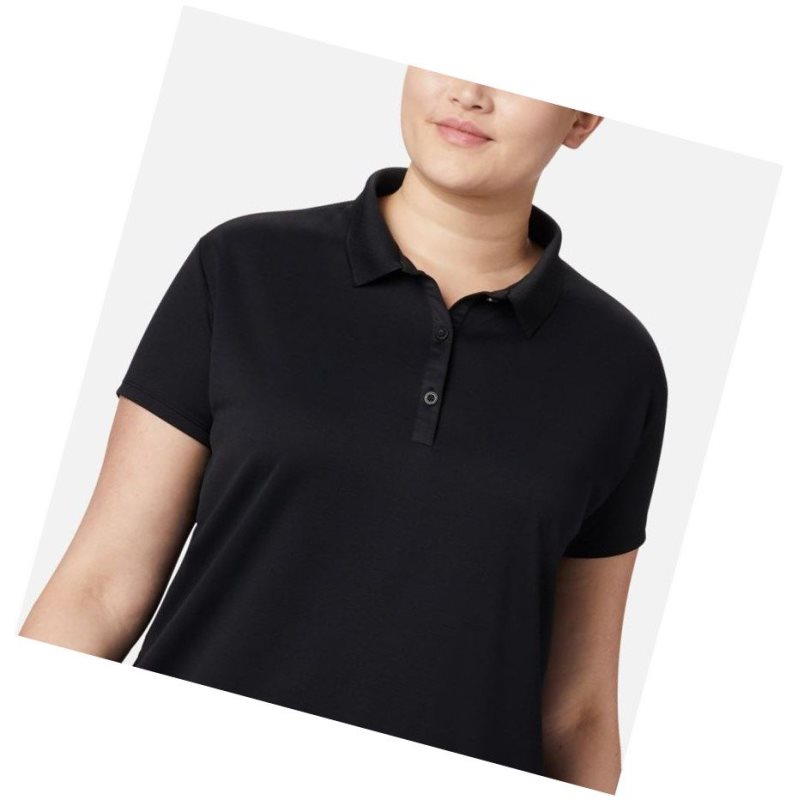 Dámské Polo Triko Columbia PFG Innisfree Short Sleeve Plus Size Černé | TBEN-12956