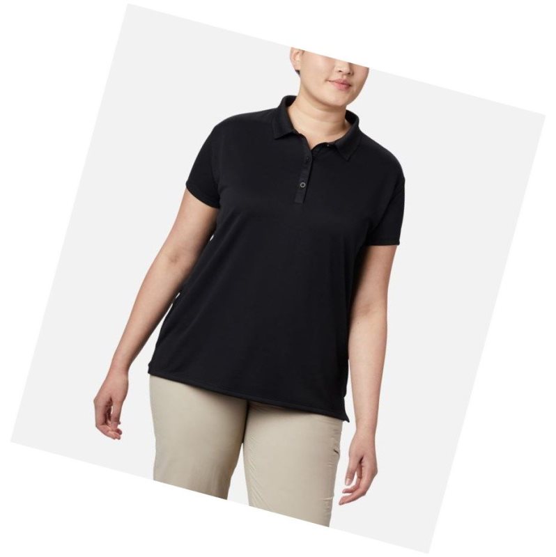 Dámské Polo Triko Columbia PFG Innisfree Short Sleeve Plus Size Černé | TBEN-12956