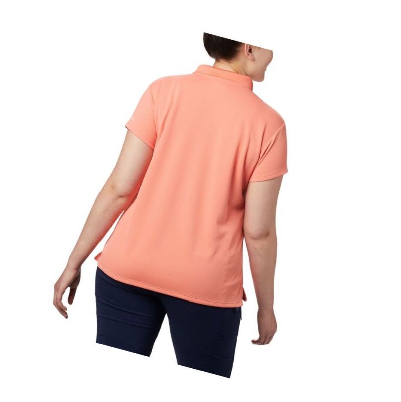 Dámské Polo Triko Columbia PFG Innisfree Short Sleeve Plus Size Oranžové | MSXW-42870