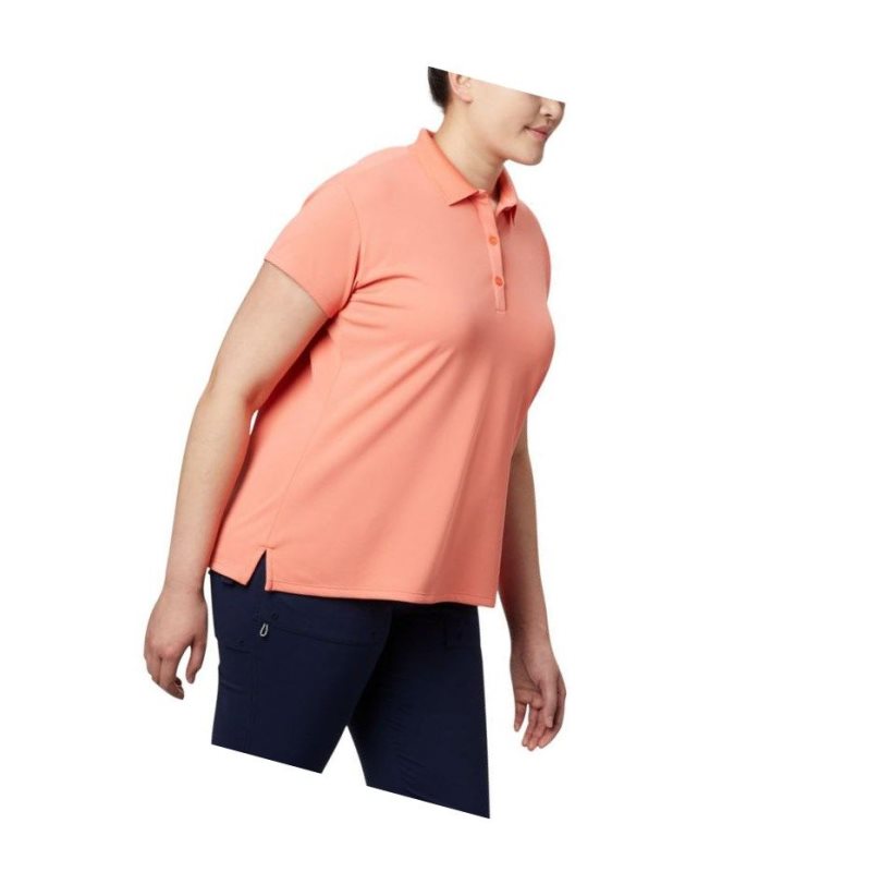 Dámské Polo Triko Columbia PFG Innisfree Short Sleeve Plus Size Oranžové | MSXW-42870