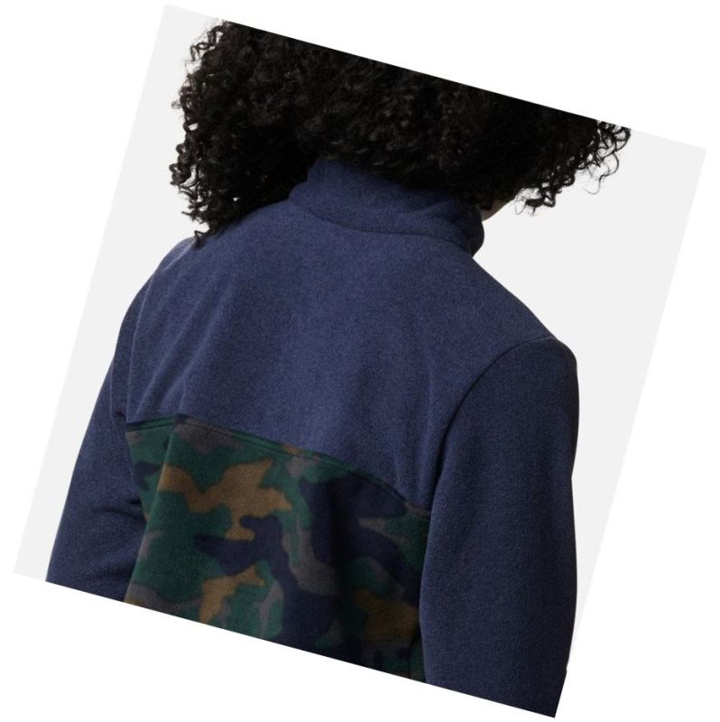 Dámské Pulovr Columbia Benton Springs Printed Half Snap Fleece Tmavě Blankyt Maskáčové | LRQG-95430