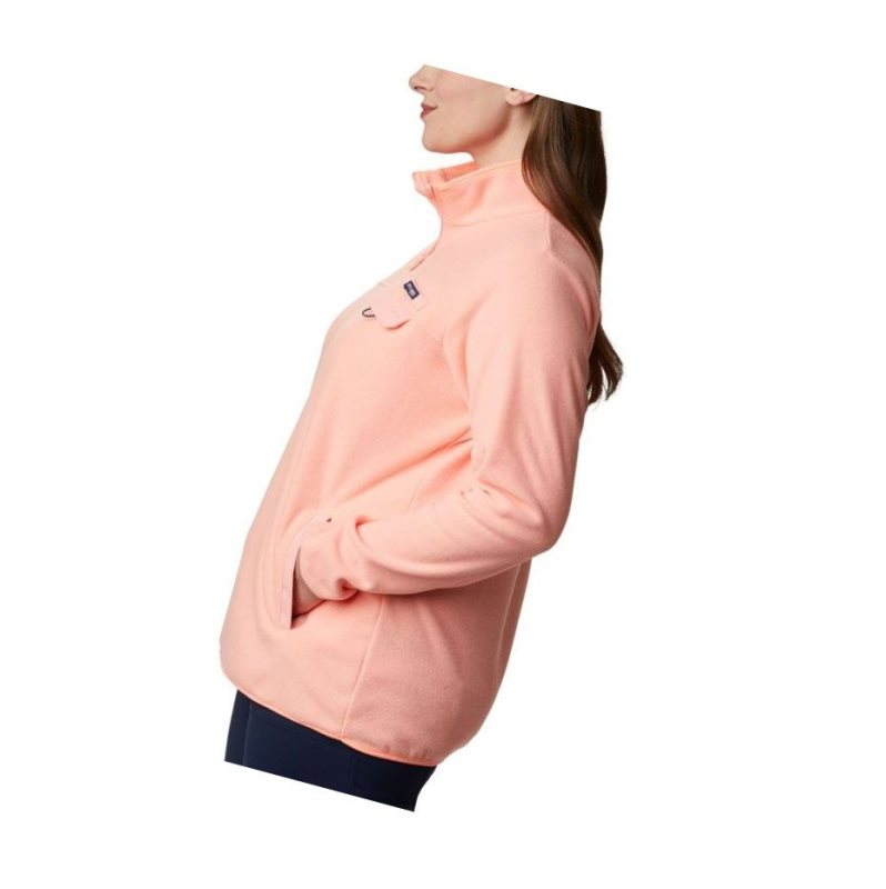 Dámské Pulovr Columbia Harborside II Fleece Plus Size Růžové | BVDH-28450