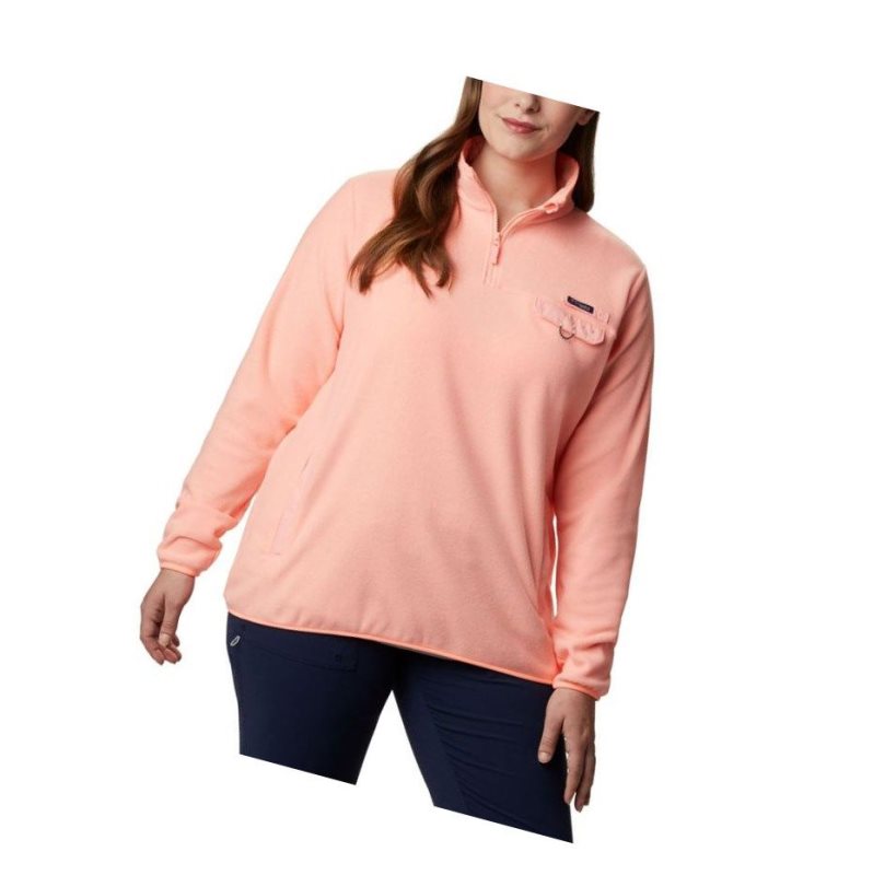 Dámské Pulovr Columbia Harborside II Fleece Plus Size Růžové | BVDH-28450