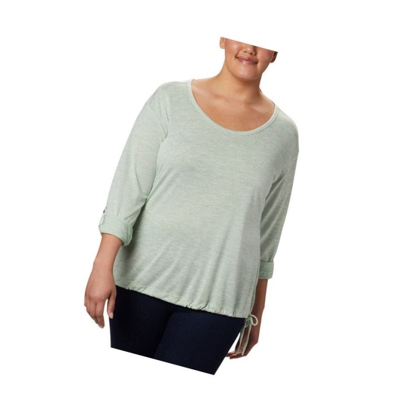 Dámské Pulovr Columbia Kickin It Solid Plus Size Mátově Zelená | QCDA-75103