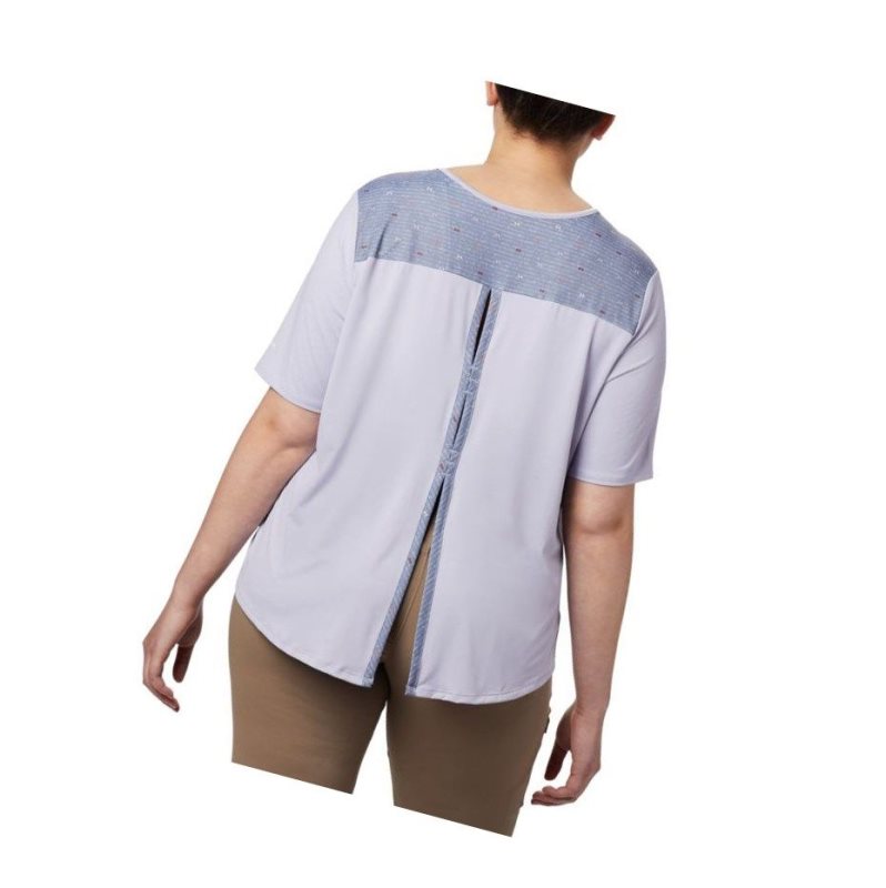 Dámské Tričko Columbia Chill River Short Sleeve Plus Size Fialové | NXCI-24609