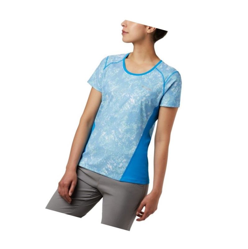 Dámské Tričko Columbia Solar Chill 2.0 Short Sleeve Blankyt | QOTZ-12805