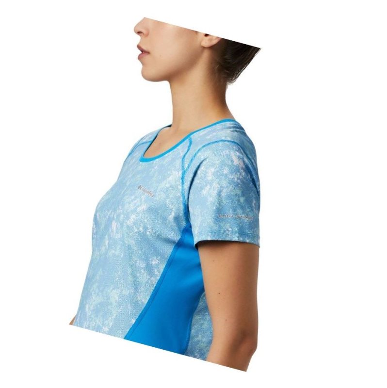 Dámské Tričko Columbia Solar Chill 2.0 Short Sleeve Blankyt | QOTZ-12805