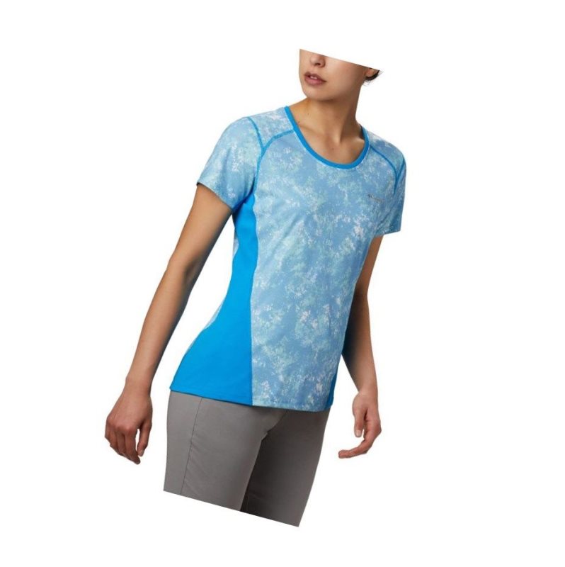 Dámské Tričko Columbia Solar Chill 2.0 Short Sleeve Blankyt | QOTZ-12805