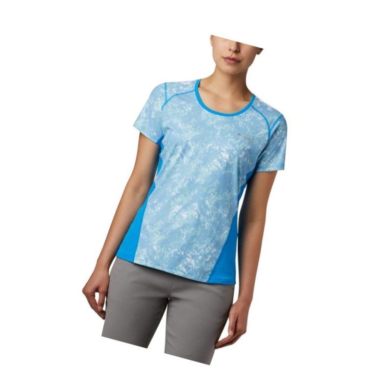 Dámské Tričko Columbia Solar Chill 2.0 Short Sleeve Blankyt | QOTZ-12805