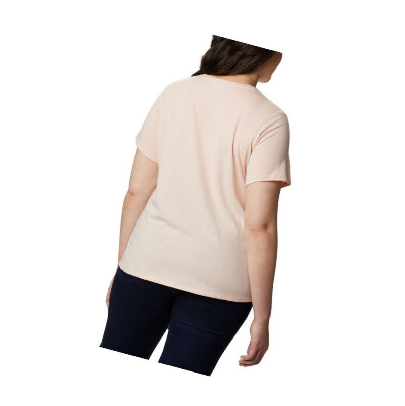 Dámské Tričko Columbia Solar Shield Short Sleeve Plus Size Růžové | RUAI-58241