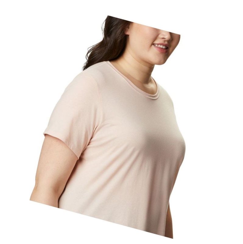 Dámské Tričko Columbia Solar Shield Short Sleeve Plus Size Růžové | RUAI-58241