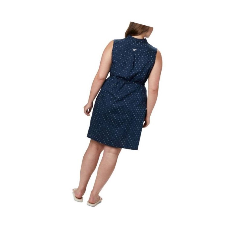 Dámské Šaty Columbia PFG Bonehead Stretch Sleeveless Plus Size Tmavě Blankyt | XTMG-80645