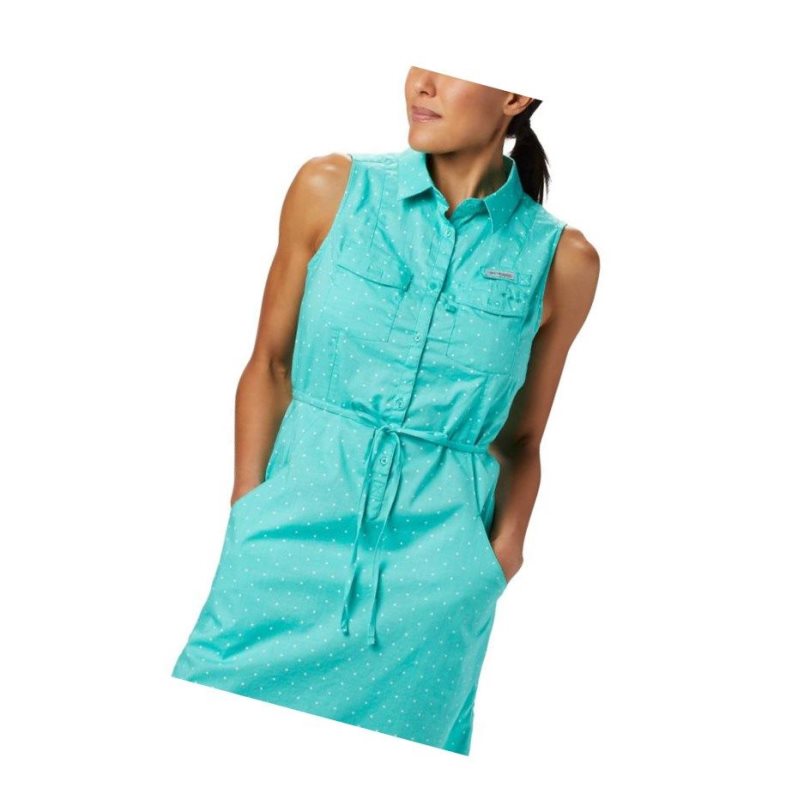 Dámské Šaty Columbia PFG Bonehead Stretch Sleeveless Blankyt | ENYF-89014