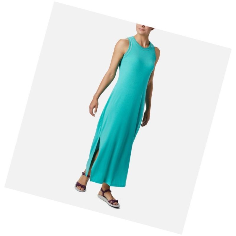 Dámské Šaty Columbia PFG Slack Water Knit Maxi Blankyt | OBAT-58014