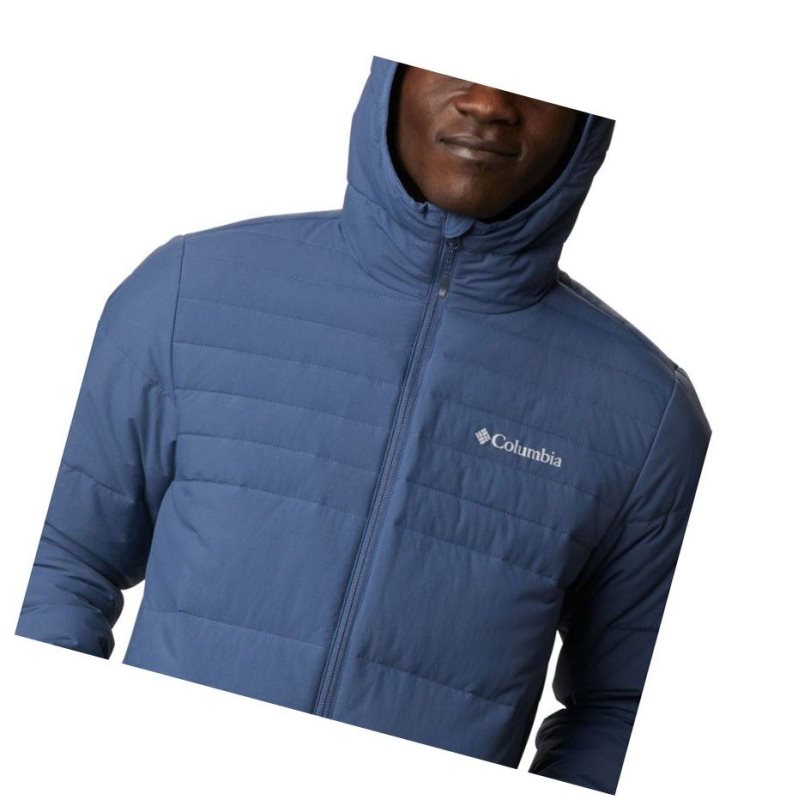 Pánské Bundy Columbia Alpine Tunnel 650 TurboDown Hooded Tmavě Blankyt | FRXH-26587