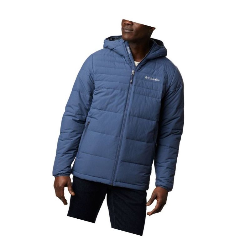 Pánské Bundy Columbia Alpine Tunnel 650 TurboDown Hooded Tmavě Blankyt | FRXH-26587