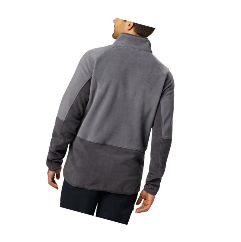 Pánské Bundy Columbia Basin Trail Full Zip Fleece Big Tmavě Šedé | CUOE-29803