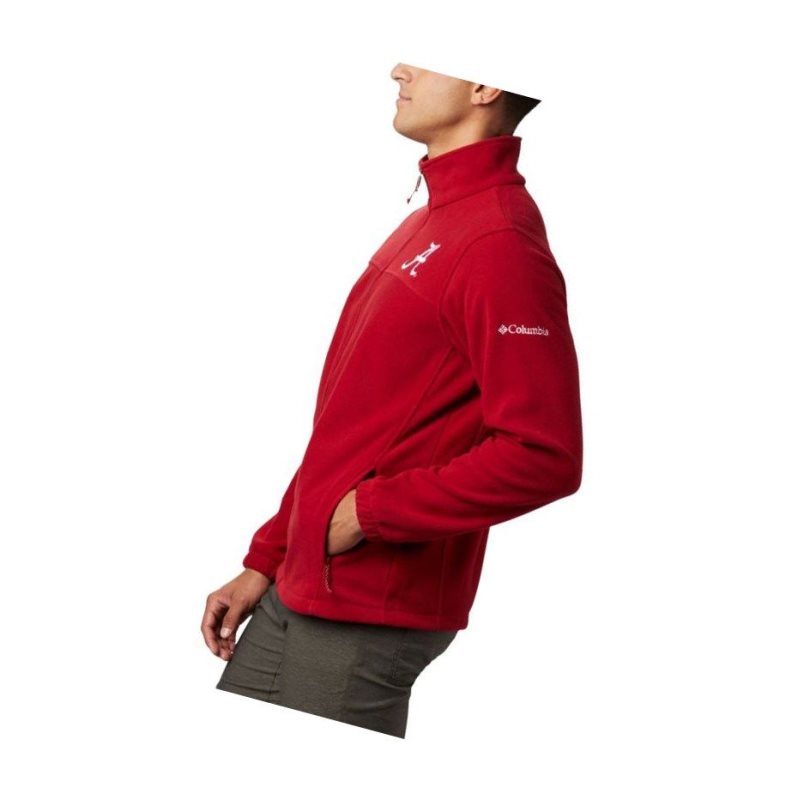 Pánské Bundy Columbia Collegiate Flanker III Fleece - Alabama Červené | XREV-52873