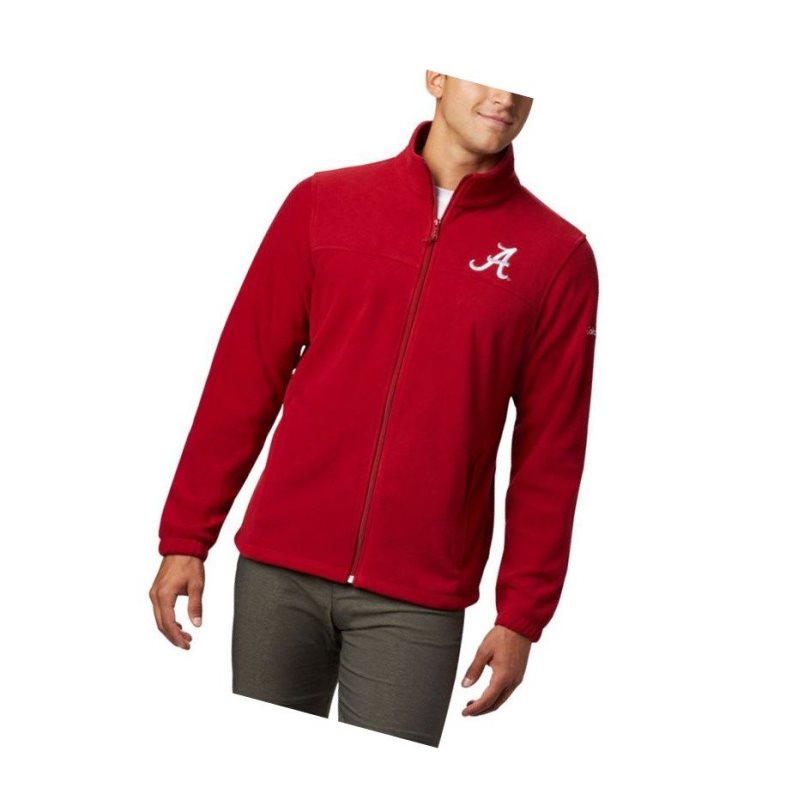 Pánské Bundy Columbia Collegiate Flanker III Fleece - Alabama Červené | XREV-52873