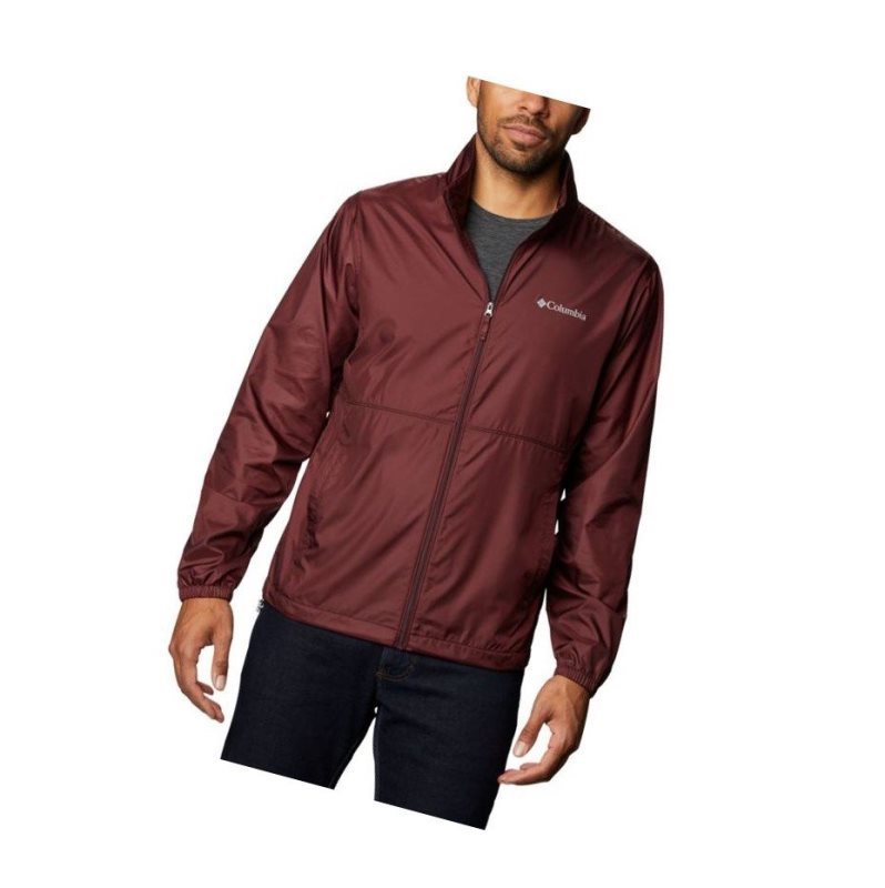 Pánské Bundy Columbia Creekview Windbreaker Vínové | KOIP-24853