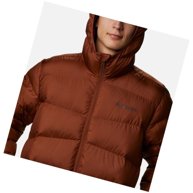 Pánské Bundy Columbia Fivemile Butte Hooded Hnědé | NGHV-60172