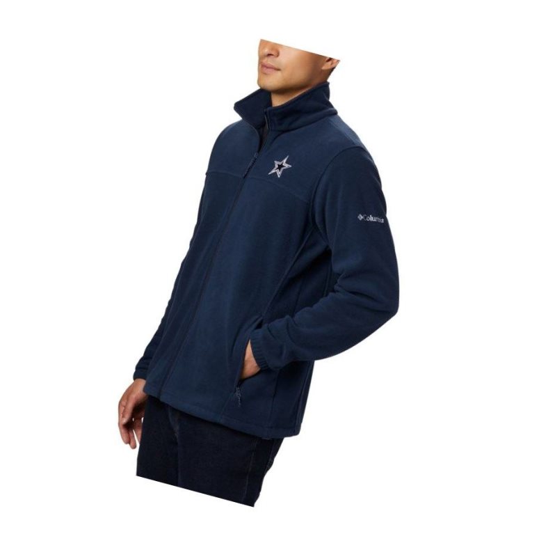 Pánské Bundy Columbia Flanker III Full Zip Fleece - Dallas Cowboys Tmavě Blankyt | CJVL-21976