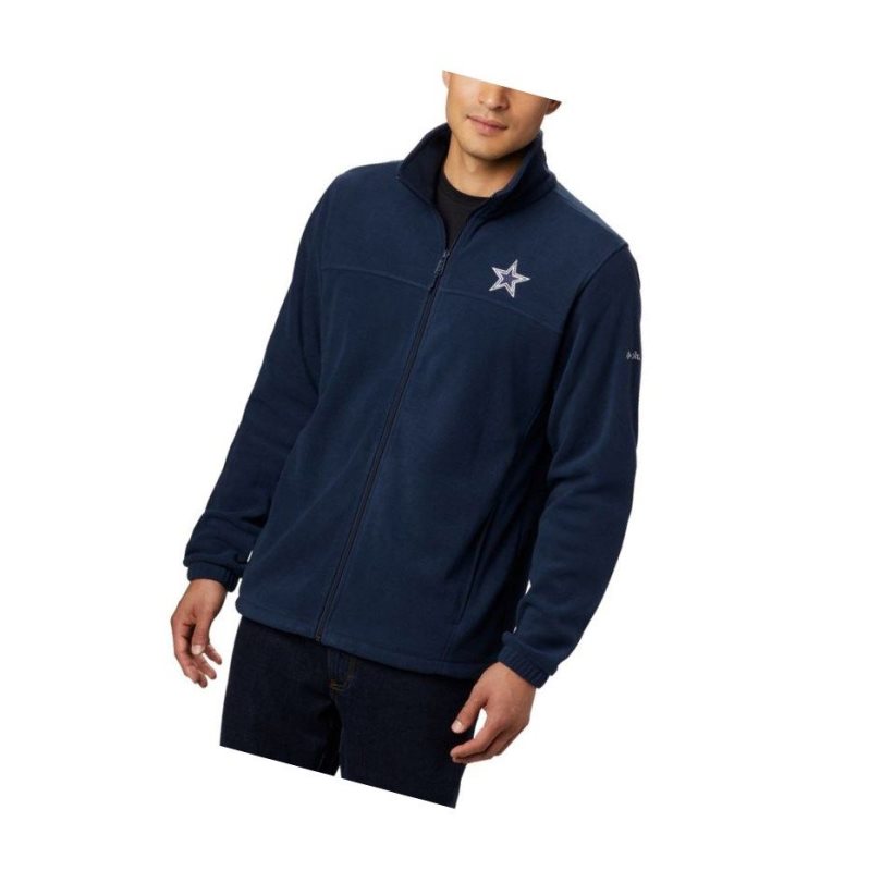 Pánské Bundy Columbia Flanker III Full Zip Fleece - Dallas Cowboys Tmavě Blankyt | CJVL-21976