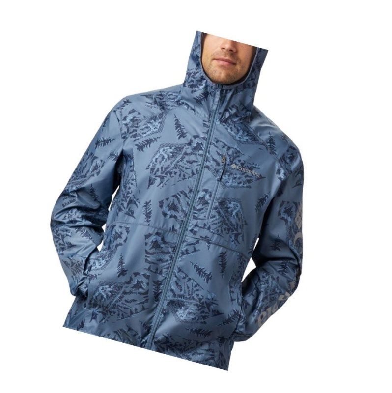 Pánské Bundy Columbia Flash Forward Printed Windbreaker Blankyt | LJHG-47150