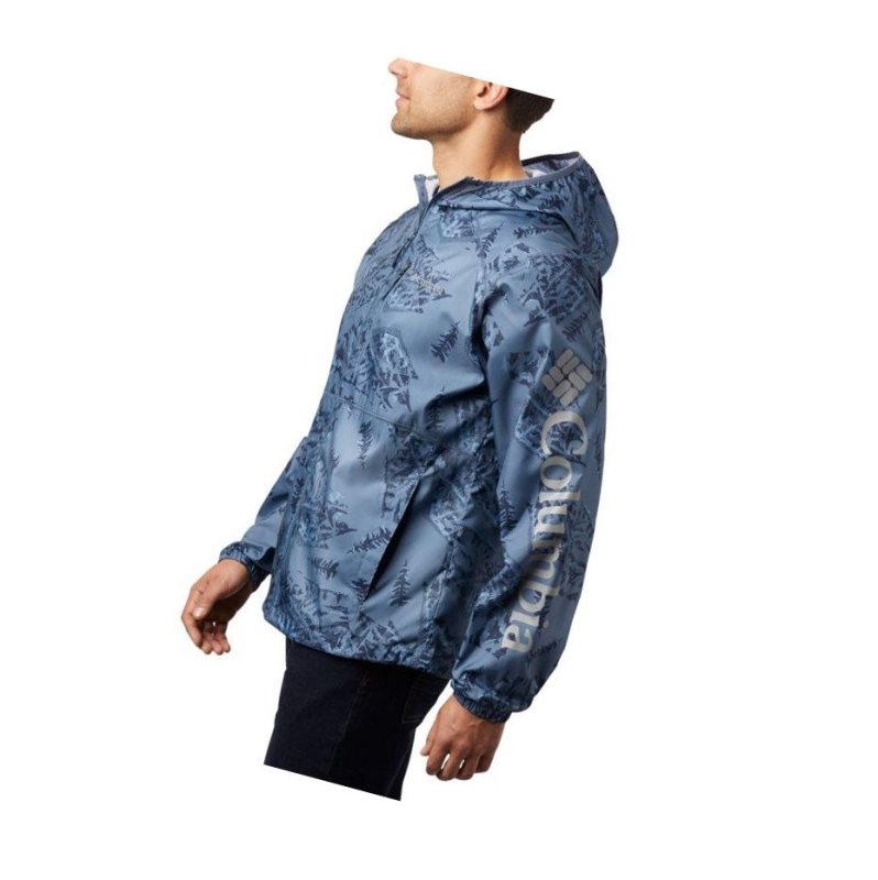 Pánské Bundy Columbia Flash Forward Printed Windbreaker Blankyt | LJHG-47150