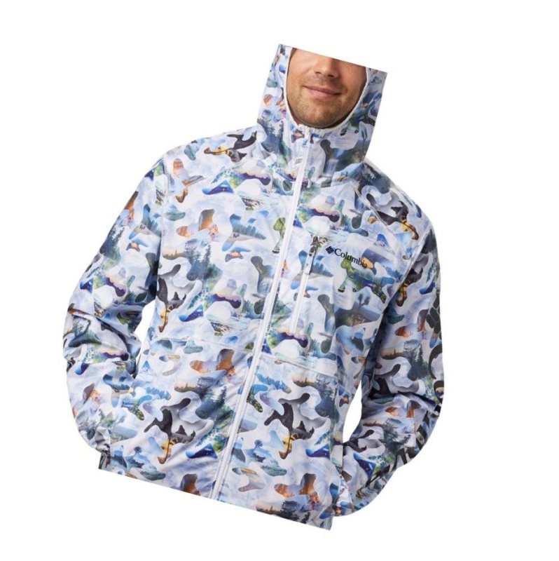 Pánské Bundy Columbia Flash Forward Printed Windbreaker Viacfarebný | HCPL-48796